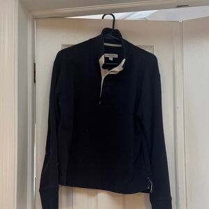 Banana Republic Men's Navy Zip-Up Sweater